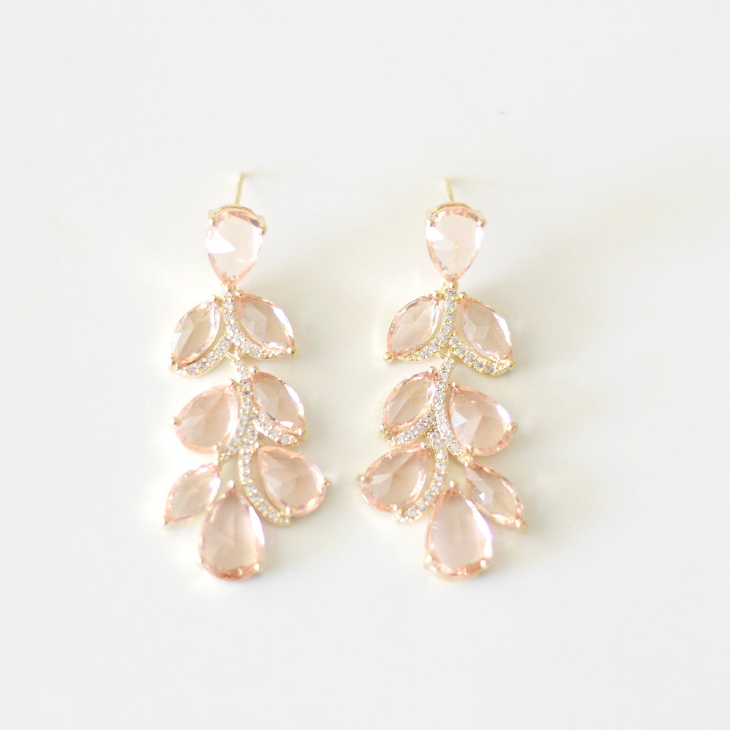 Peach Embellished Drops